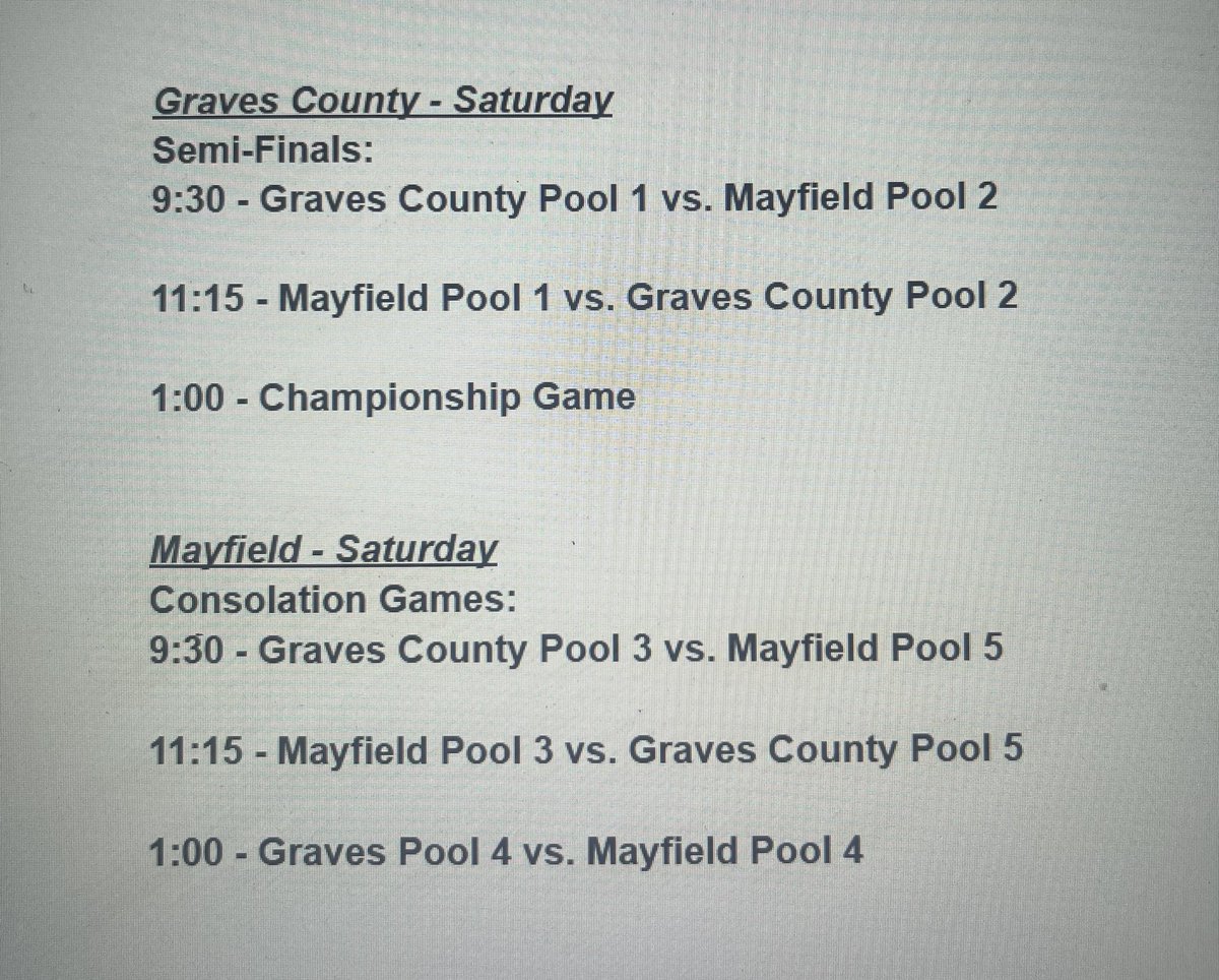 2024 Middle School Baseball season is almost here. Here’s a look at the Graves County Pre-Season Tournament