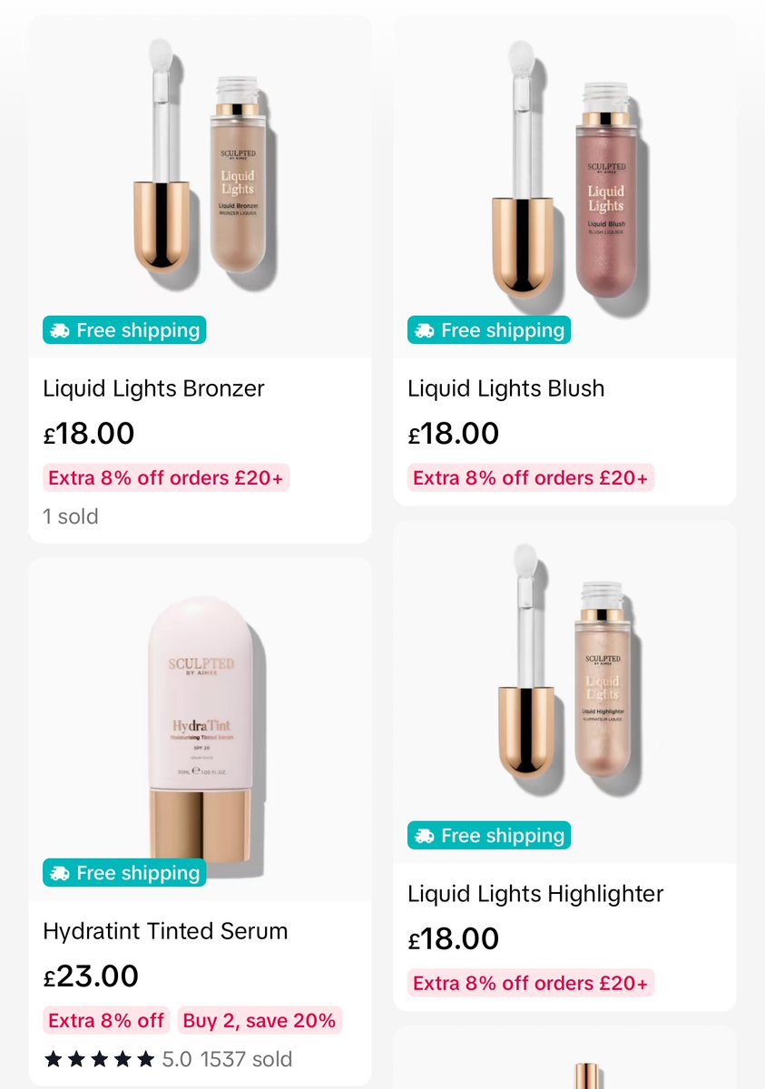 BSupport73's tweet photo. #SculptedByAimeeUK have #Finally #Added #NewProducts to there #TikTokShop #Including #LiquidLights #GoOver to there #TT #Page & #Follow #sculptedbyaimeestore #SBA #UKPage #UK also #Added #Swatches on my #TickTock brandsupport62_ #GoSupport #Like #CarnabySt #CarnabyStreet #London https://t.co/t0Xokw9Shp