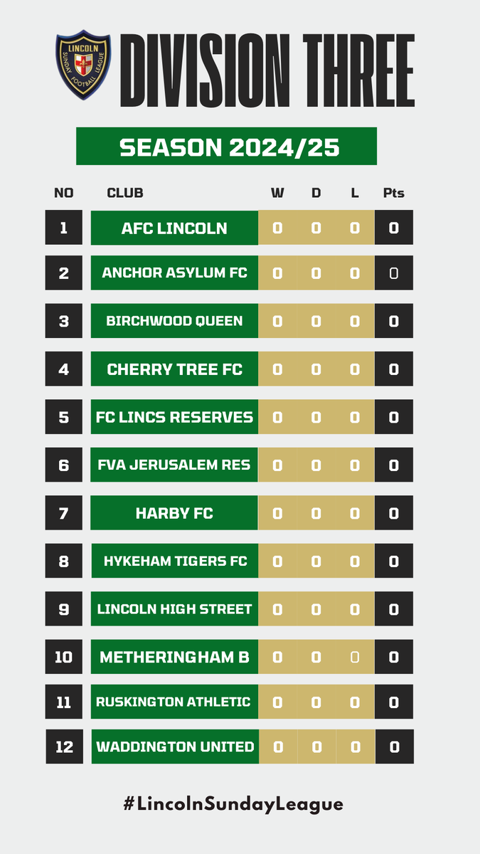 Lincoln and District Sunday Football League tweet media
