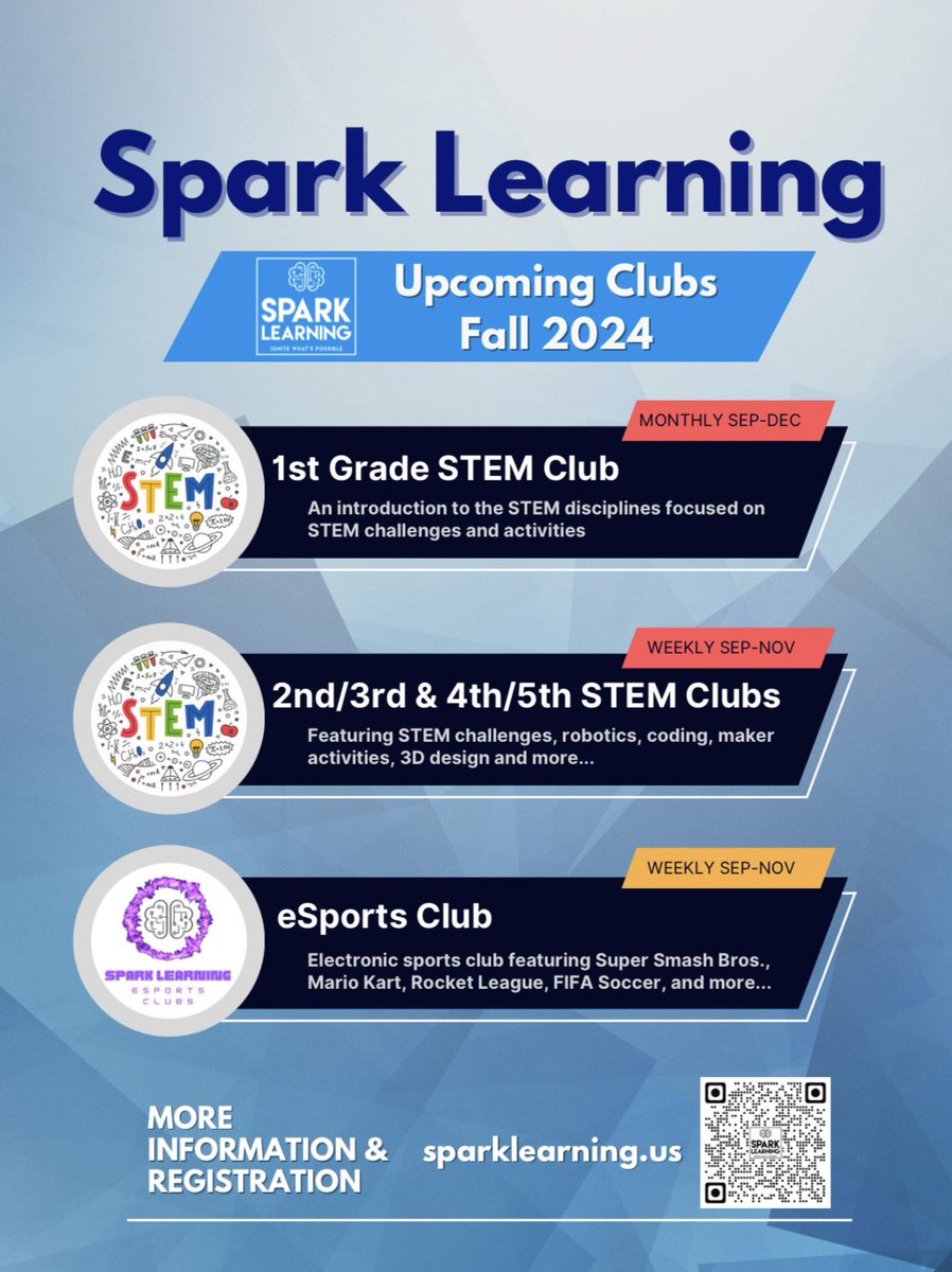 Registration for our fall after school clubs @HillendaleUCFSD is now open! Looking forward to another year of STEM learning and some new eSports excitement.
