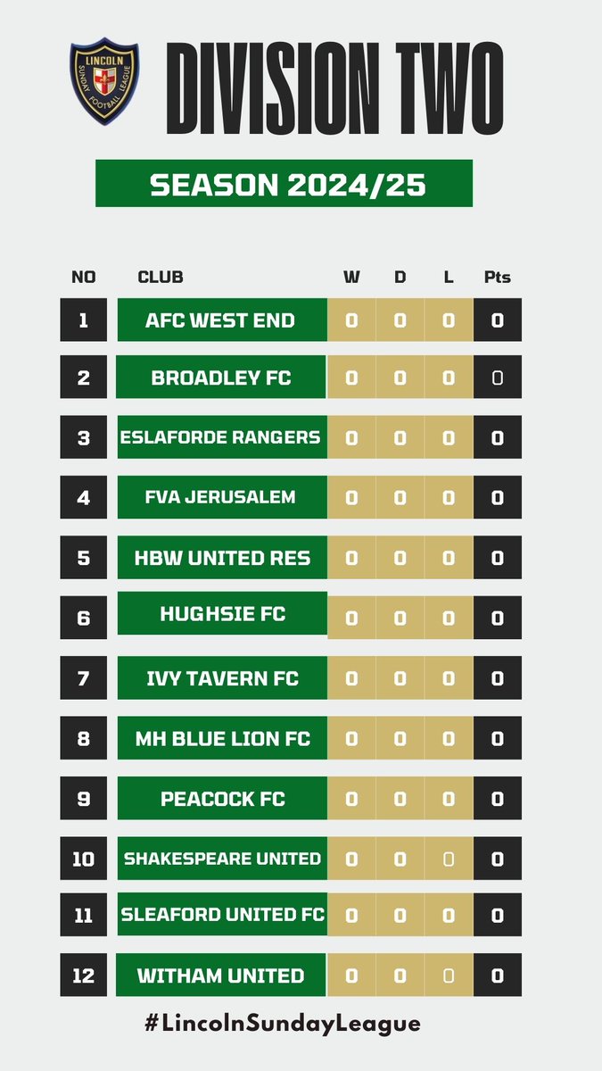 Lincoln and District Sunday Football League tweet media