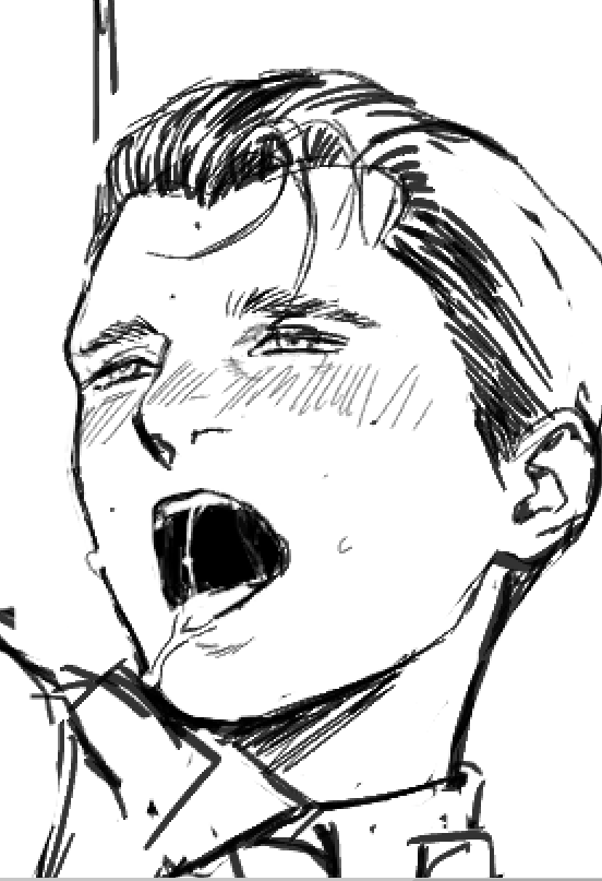 なかなかいい感じに描けた気がするコナ君のセンシティブ顔 