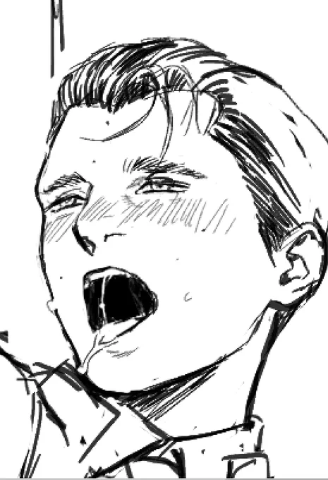 なかなかいい感じに描けた気がするコナ君のセンシティブ顔 