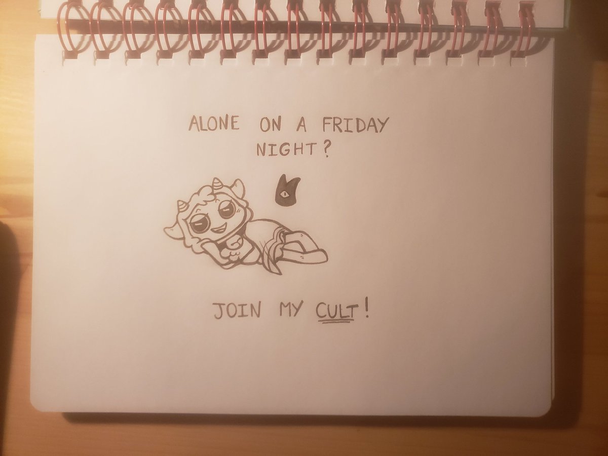 keriv0u's tweet photo. You know what? You guys are getting another traditional drawing of The Lamb. A silly one.
Might redraw digitally at some point.
#CultOfTheLamb #cotl #cultofthelambfanart #traditionalart #cotlmeme #cotlfanart https://t.co/1mfSCtrFBb
