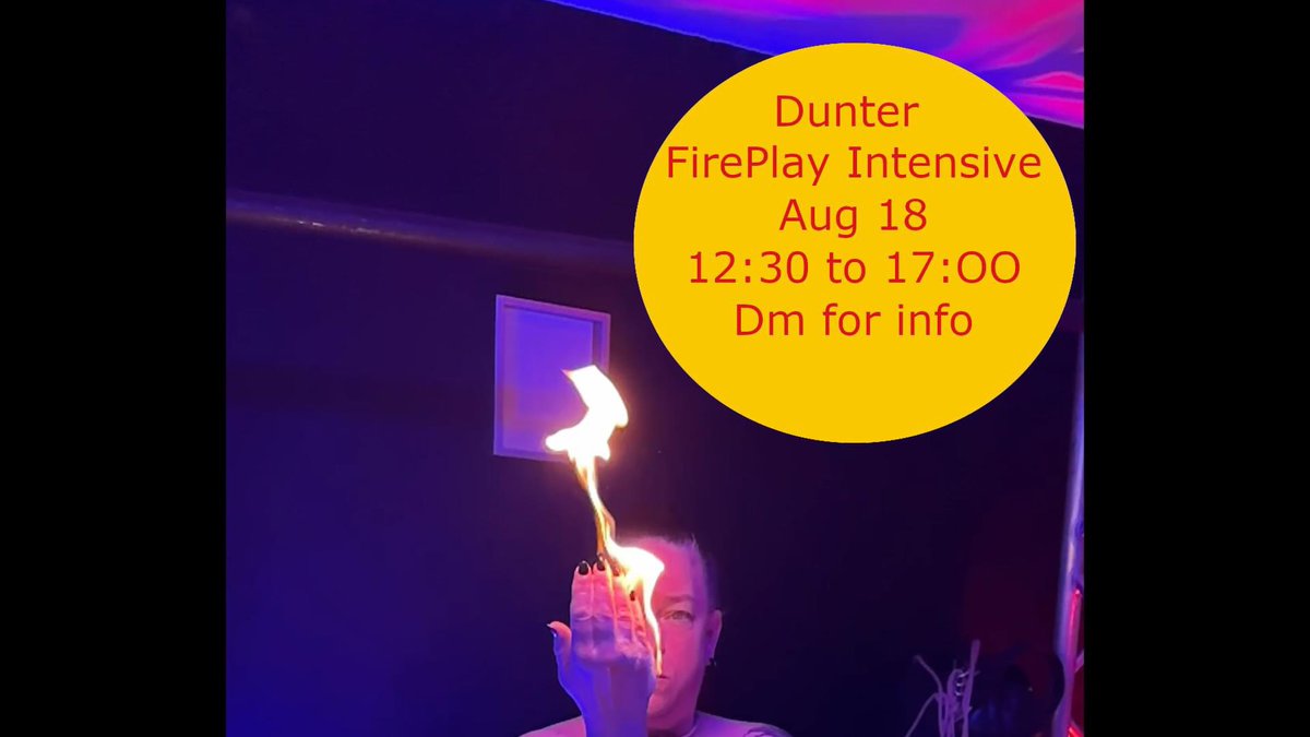 Dunter1's tweet photo. Fireplay workshop, Montreal 18 August https://t.co/rtDnT4tKGD