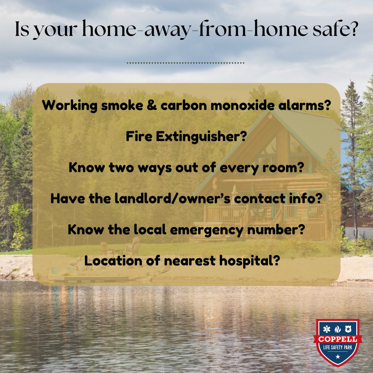 #Summer isn't over yet! ☀️🧳🚗✈️ If you've still got a vacation planned, make sure your trip is memorable for the right reasons by taking some safety precautions beforehand. #RoadTrip #VacationMode #SafeTravels