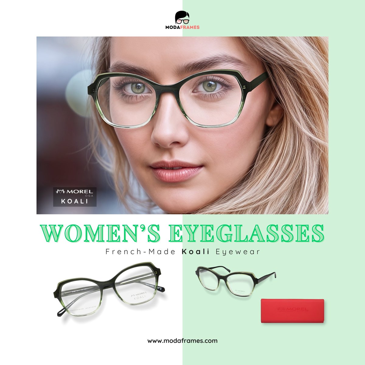 ModaFrames's tweet image. 👀 Blink and you&apos;ll miss this deal! 👓 
Shop now: modaframes.com/products/koali…
🔥 79% OFF Koali 20106k Eyeglasses 🔥
Was $165, Now just $34.15! 
🇫🇷 French-made 
😎 Cat-eye chic 
💚 Gorgeous green 
Upgrade your look for less than your weekly coffee run! ☕ 
#EyewearSale #ModaFrames