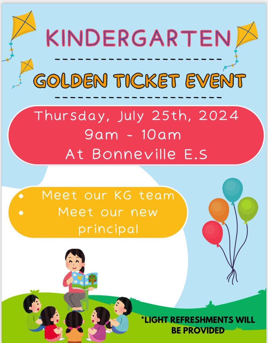 Attention all Kindergarten parents!