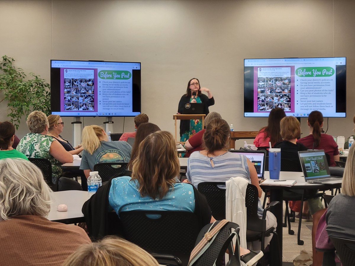 Thanks to all who attended our 2024 Summer Institute! Amanda Jones shared her experiences as a small town school librarian, teaching attendees how she combats book bans, advocates for her library in online spaces, and builds coalitions to affect real change in her community.