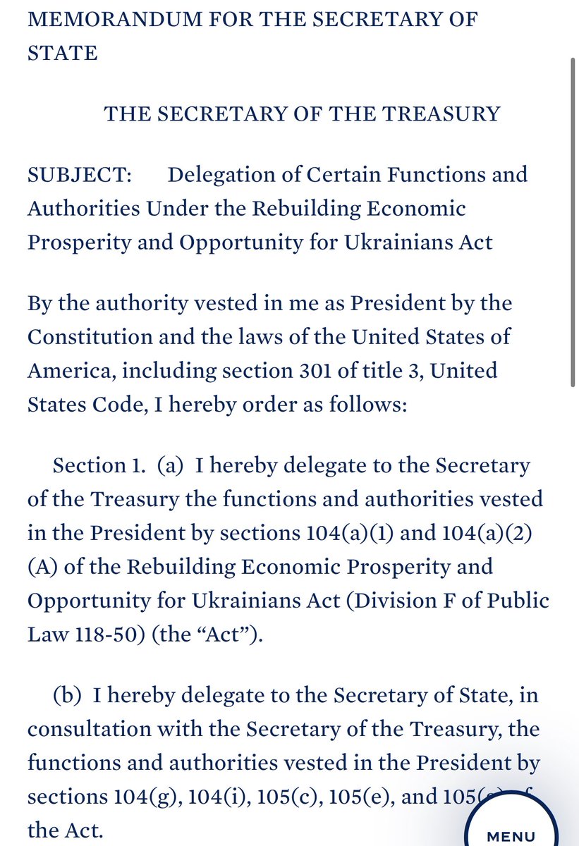 mgEyesOpen's tweet photo. Now presidential functions are being delegated to the Secretary of State and the Secretary of the Treasury. Nothing to see here. https://t.co/6V9OvLIDlV