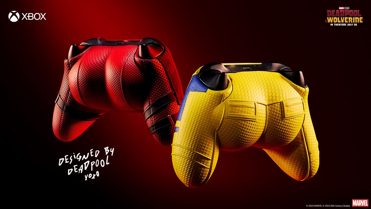gamespark's tweet photo. デッドプールだけじゃない！ プリケツXboxコントローラーにウルヴァリン柄も登場

デッドプールはこのコントローラーを宣伝すべく、ウルヴァリン誕生の地であるカナダのアルバータ州に巨大看板を設置。
https://t.co/nC1qKe4365 https://t.co/J5X5IDZBhG