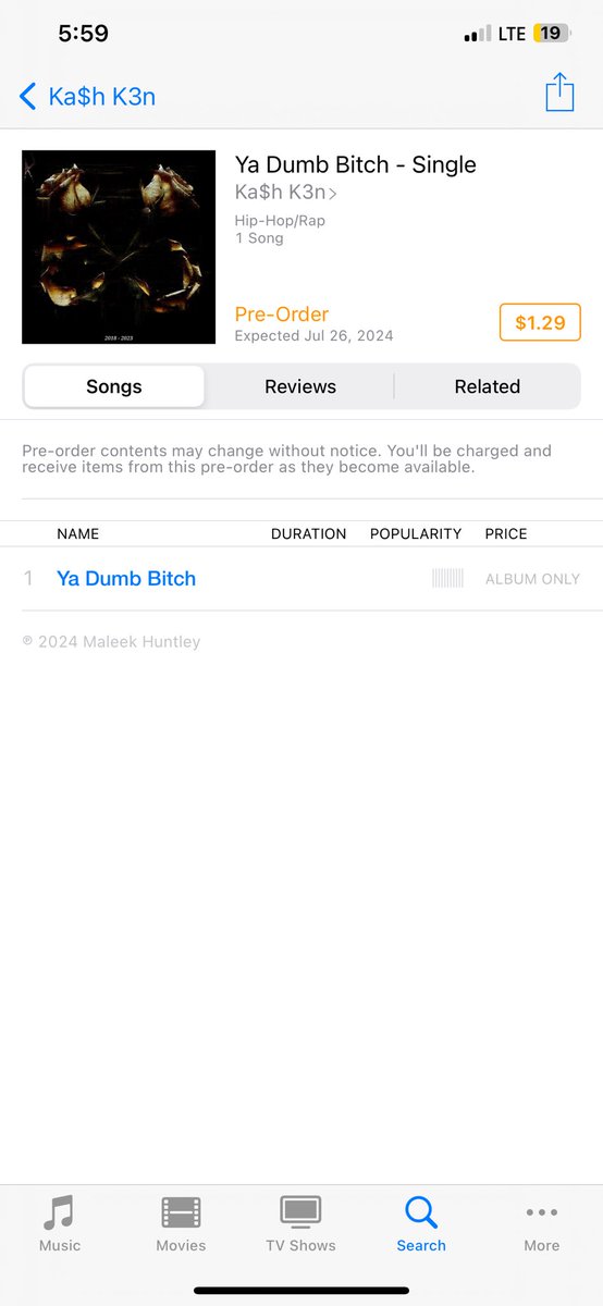 LuhKunt's tweet photo. #FreeKa$hK3n @KashDaKen y’all better go pre order my bitch new single it’s deff gonna be one for the books 🔥🔥🫶🏿🔐
Ya Dumb Bitch - Single by Ka$h K3n https://t.co/iOemBJlvxc https://t.co/cKruKqfVQU