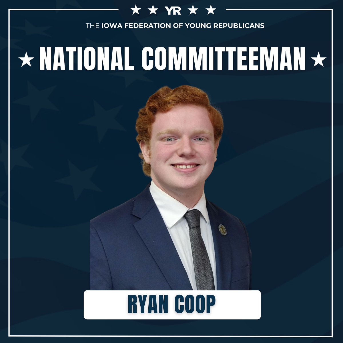 YoungIowaGOP's tweet photo. At last night’s State Central Committee meeting, the Iowa Young Republicans elected Ryan Coop as our new National Committeeman &amp; Rebecca Watkins-Edwards as our new Events Director 🐘🇺🇸

Congratulations to both on their new roles! 

#youngrepublicans #iowa #iowagop https://t.co/aE7T81lkGX