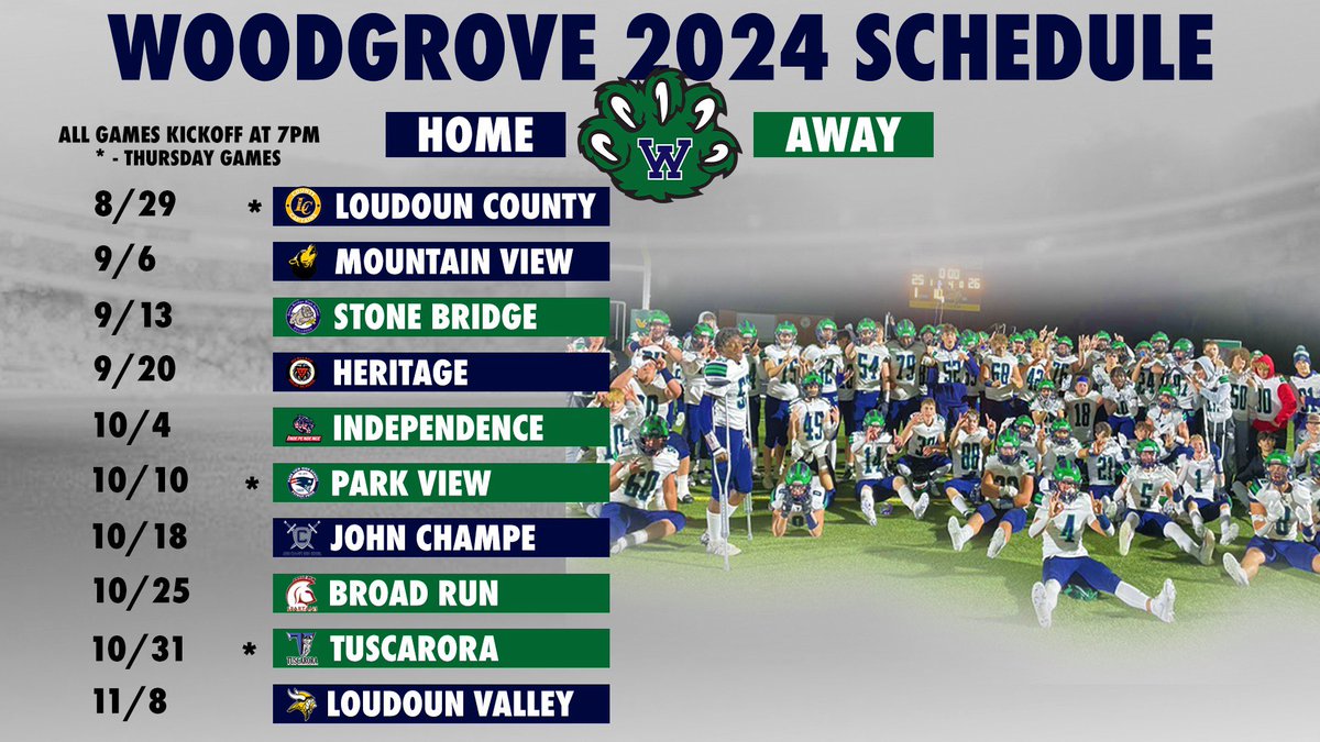 We are excited for the 2024 season and look forward to packing our stadium on August 29th!!
