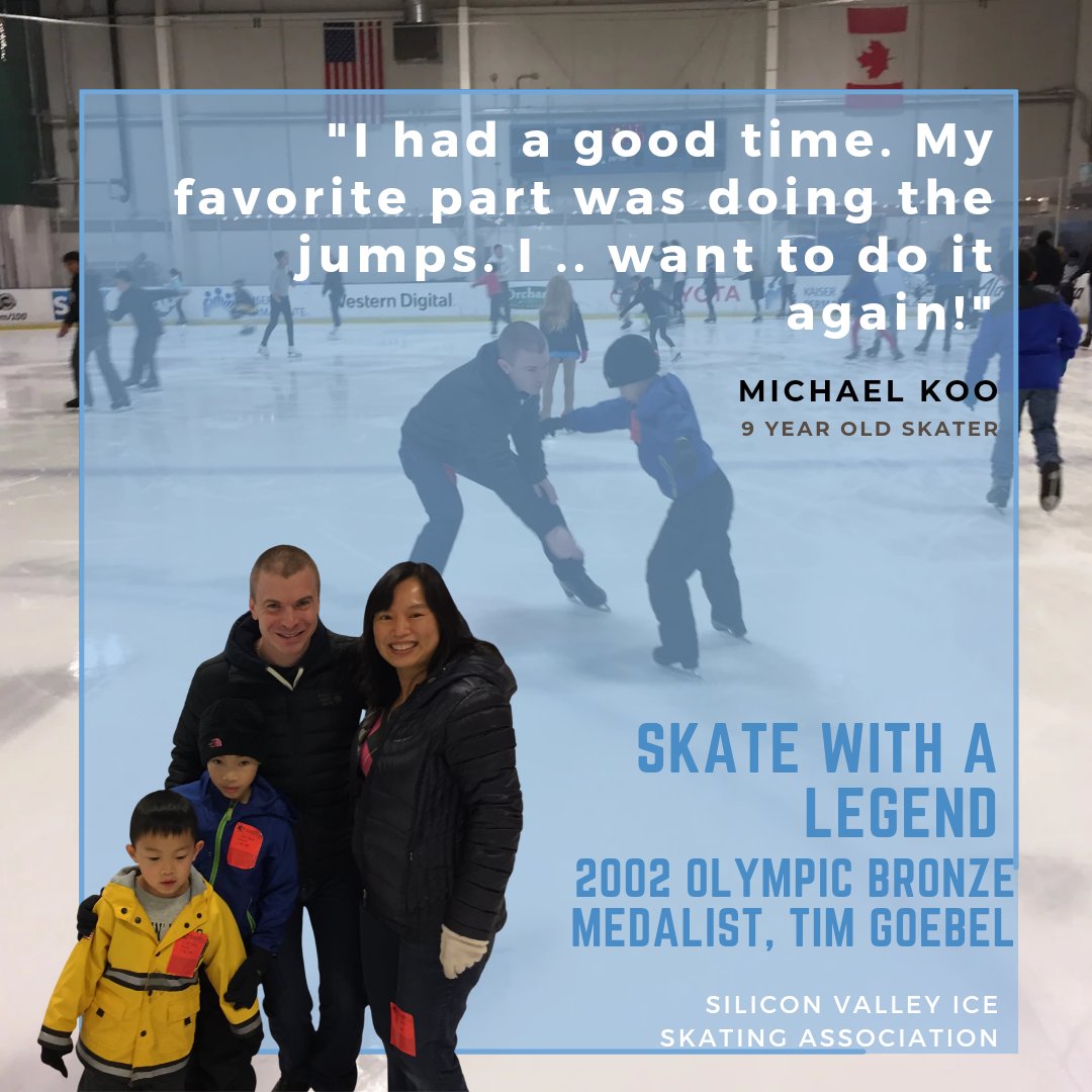 _SVISA's tweet photo. Throwback to our Skate with a Legend program where we connected skaters to local Olympians! Dm us or comment if you think we should bring this back!
#saveOurRinks #olympics https://t.co/r2xp4FSDER