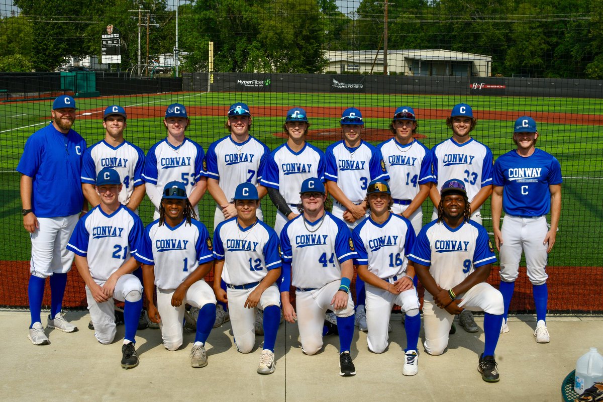 Conway Legion 19U wins 6-1 over Cabot Legion in the 1st round of State.
Zachary earned the win. 6 IP, 4H, 3K, 1R. James pitched 1 scoreless inning in relief. 
Conway had 11 hits.  James &amp; Carner each had 2 hits.  Coffman, Alexander, Zachary, Carner, and Ty Ruby each drove in runs