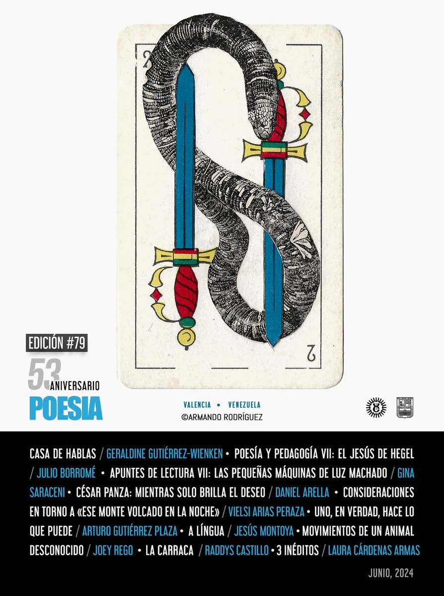 Nueva edición de POESIA
poesia.uc.edu.ve

Artista invitado: Armando Rodríguez