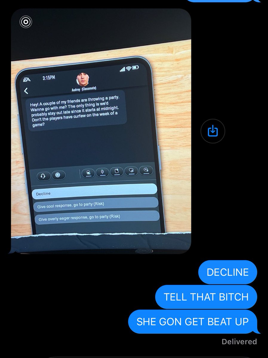 audrey just tried my man next IM PISSED 😒