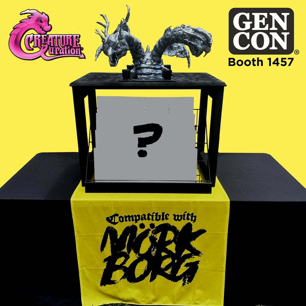 We are thrilled to announce we have created a pocket dimension in our booth dedicated to all things Mörk Borg Compatible. Watch this space as we reveal the incredible books we’ll have at Gen Con booth 1457. #Gencon #morkborg #morkborgcompatible