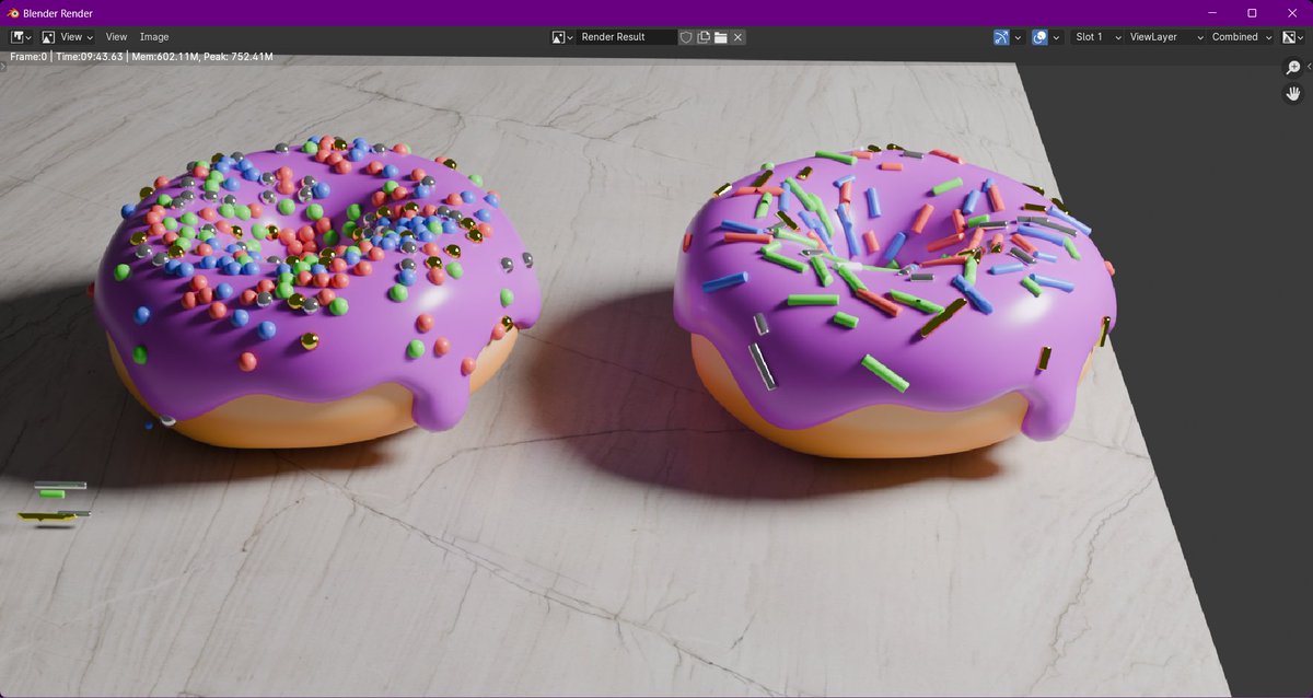 OmPrakash_1_'s tweet image. Here&apos;s my latest update on building donuts in Blender! Today, I fixed a previous error on my own. I also did some subsurface editing and added metalness to the icing for a more aesthetic look. . #Blender3D #BlenderGuru #LearningProgress #3DModeling