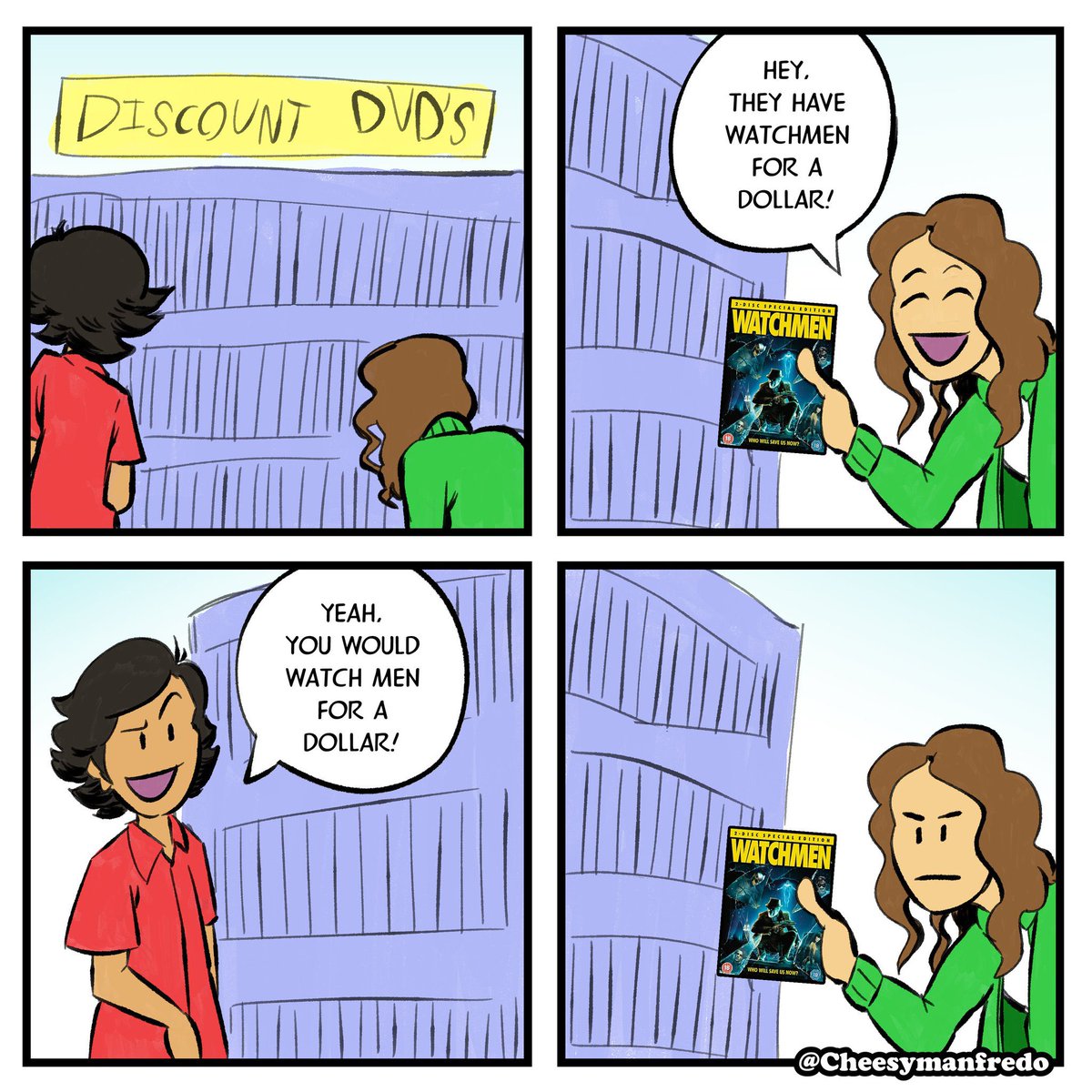 Comics inspired by something stupid I said to a friend 
