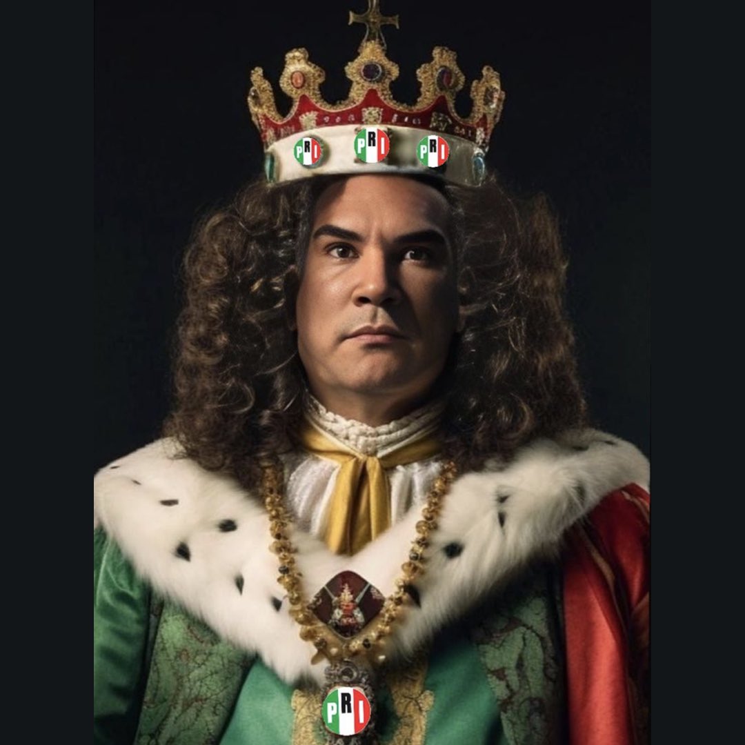 Lasobremesaio's tweet photo. “El Partido soy Yo” En este hilo te contamos como un tirano autoritario destruyó al PRI y se adueñó de las sobras… https://t.co/IQsZ3XICTv