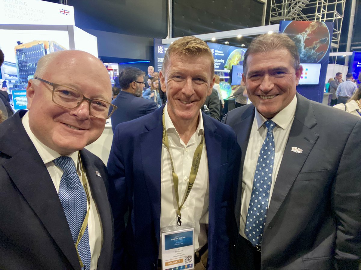 Super to talk to Tim Peake today at <a href="/FIAFarnborough/">Farnborough Airshow</a> about 🇬🇧 sovereign space capabilities, including satellite 🛰️ launch, together with Astraius CEO Kevin Seymour <a href="/astro_timpeake/">Tim Peake</a> <a href="/CEOASTRAIUS/">kevinseymour</a> <a href="/spacegovuk/">UK Space Agency</a>