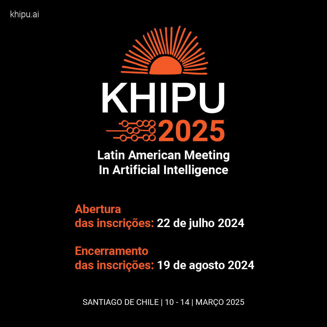 Khipu_AI's tweet photo. As inscrições para KHIPU 2025 já estão abertas!
A inscrição é gratuita e também disponibilizamos de várias bolsas para hospedagem e transporte.
Mais informações em https://t.co/wK0ZLhCYnC
Nos ajudem a divulgar essa oportunidade! https://t.co/PwW8wIz1ym