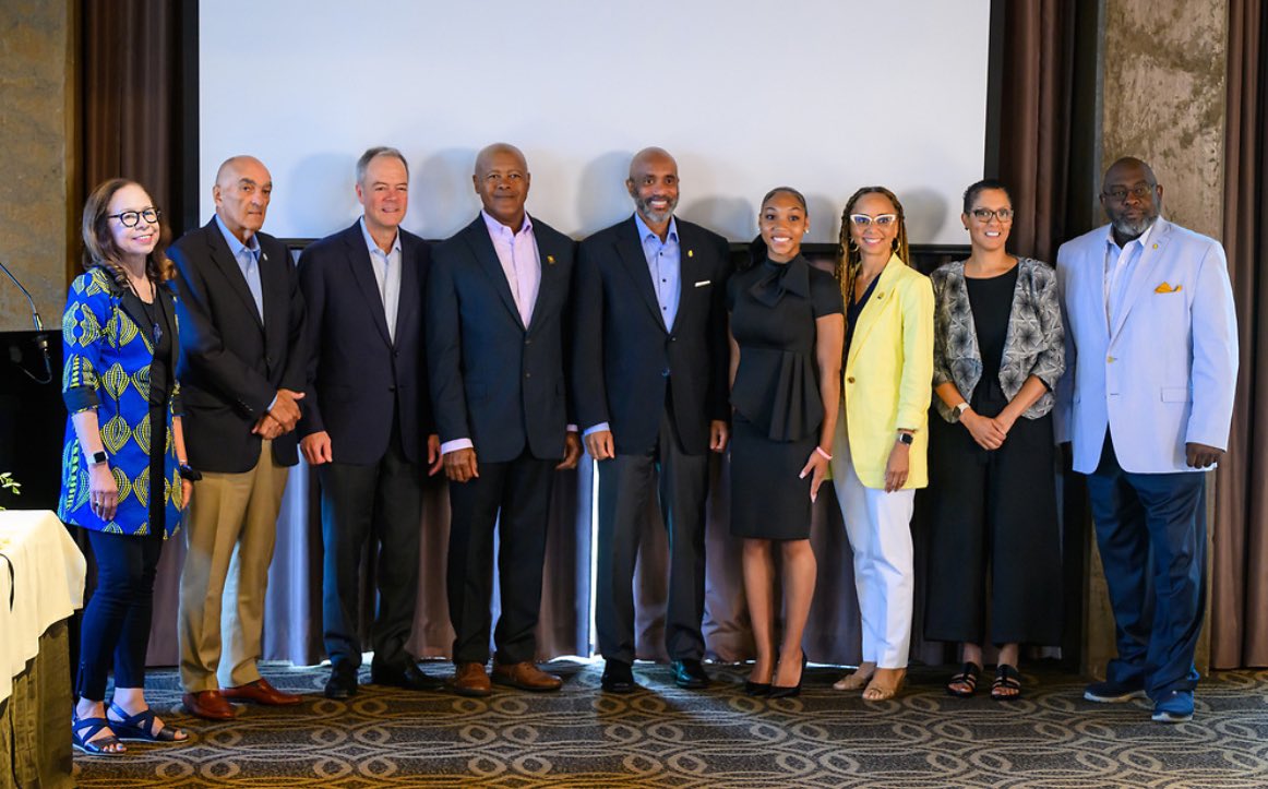 ncatsuaggies's tweet photo. Chancellor-elect James Martin’s first A&amp;T Board of Trustees retreat is in the books. And let’s not forget the all-important regalia fitting. It’s an exciting time and we’re counting down until day one! #AggiePride https://t.co/ezrex7INt5