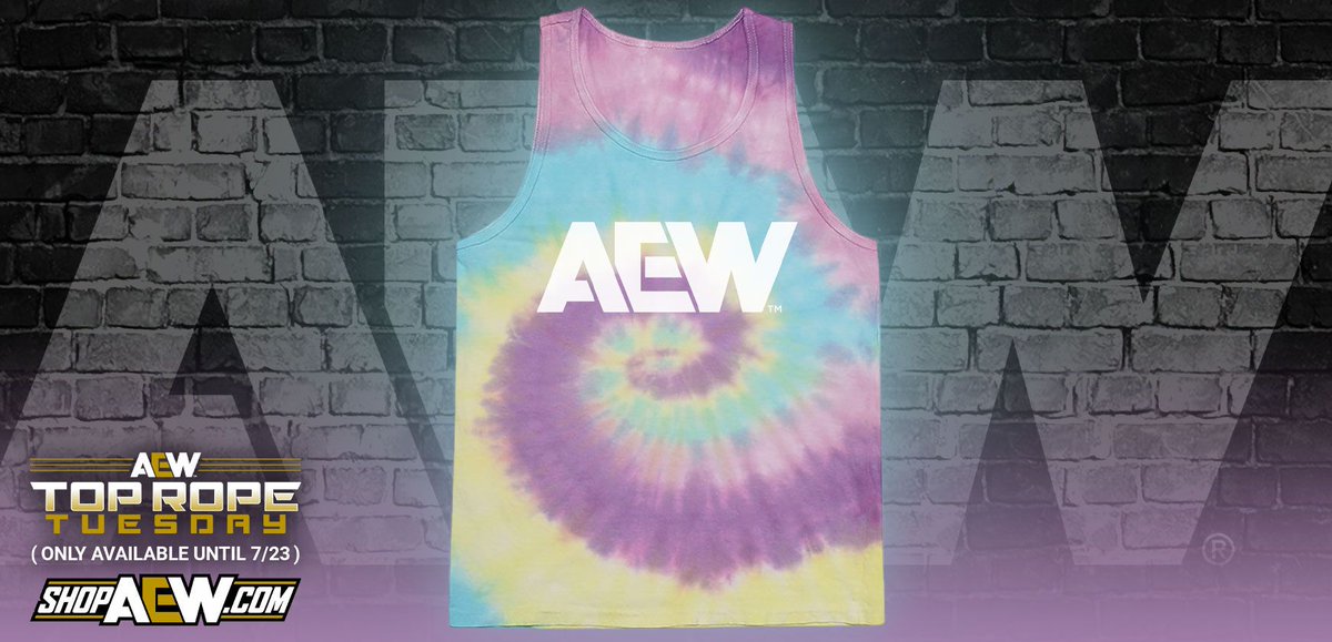 aew tie dye shirt