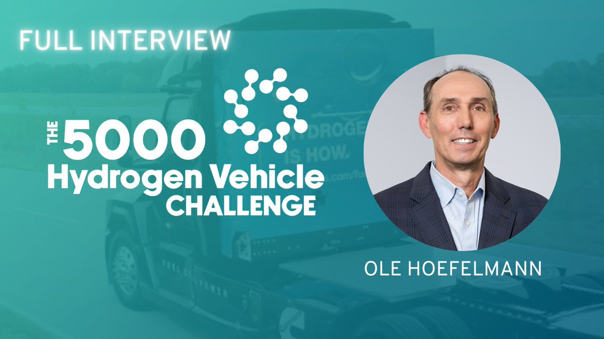 Now live! - The 5,000 Hydrogen Vehicle Challenge: Nikola Energy

We interviewed Ole Hoefelmann, President, Nikola Energy of <a href="/nikolamotor/">Nikola Corporation</a>, to hear his insights on the future of hydrogen mobility!

Watch: youtu.be/iFoRAZutseg

#5000Hydrogen #5kH2vehicles