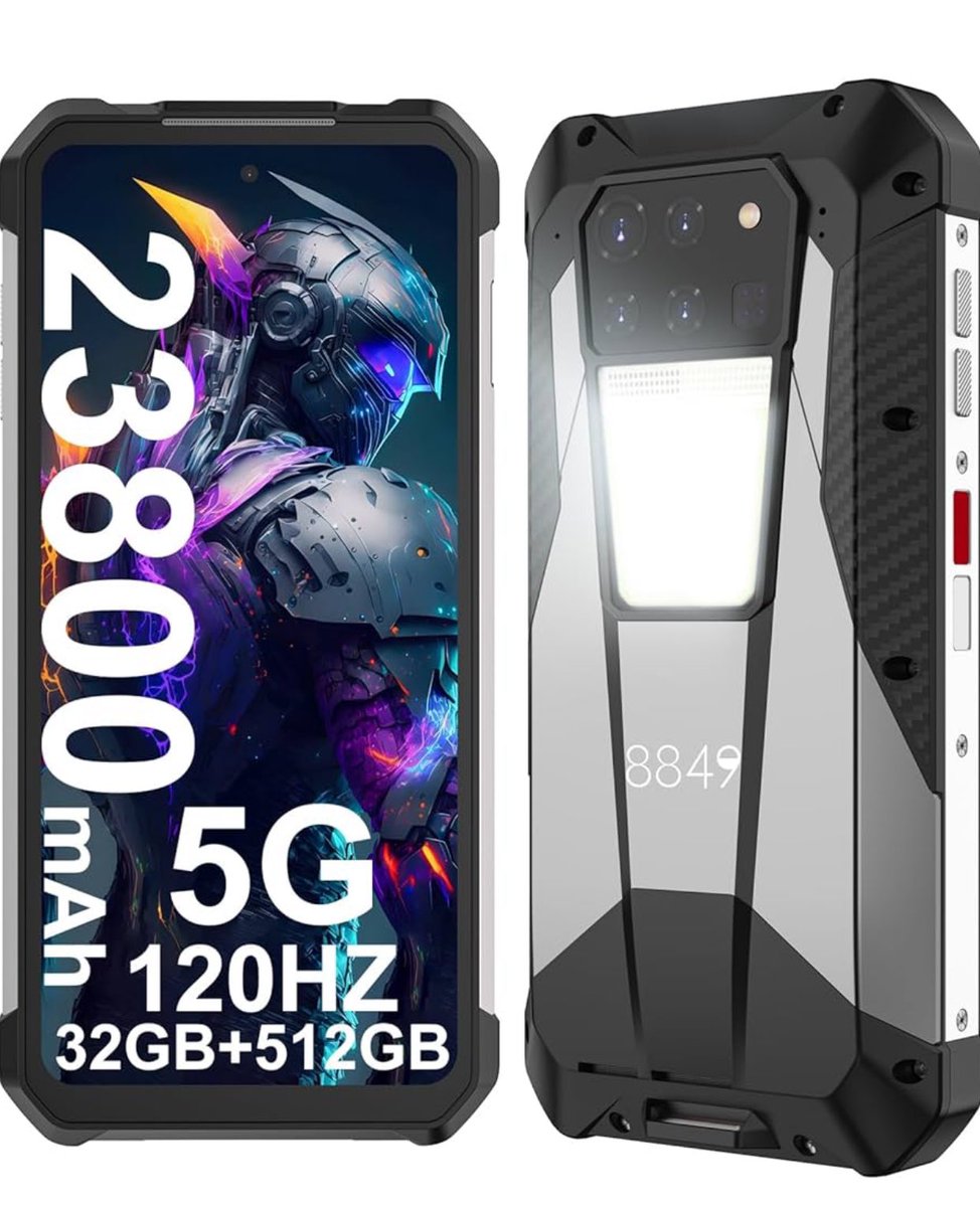 TMutapayi's tweet photo. Mdr il a le même ram de mon ordinateur 👨🏾‍💻😳 je le veux.

8849 Tank 3 Telephone Portable Incassable, 23800mAh Android 13 5G Téléphone Portable, 32GO+512GO, 6,79" Dual SIM Smartphones Incassable avec Télémètre, Caméra Principale 200MP/1200LM Camping Lampe/OTG

Pour 649 € https://t.co/tivW38n5qA
