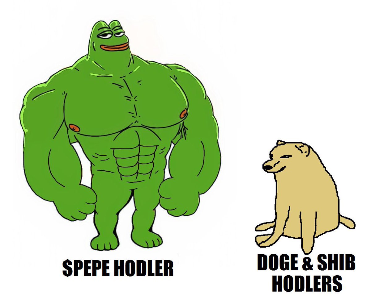 $PEPE will be the meme coin with the biggest market cap. 🐸