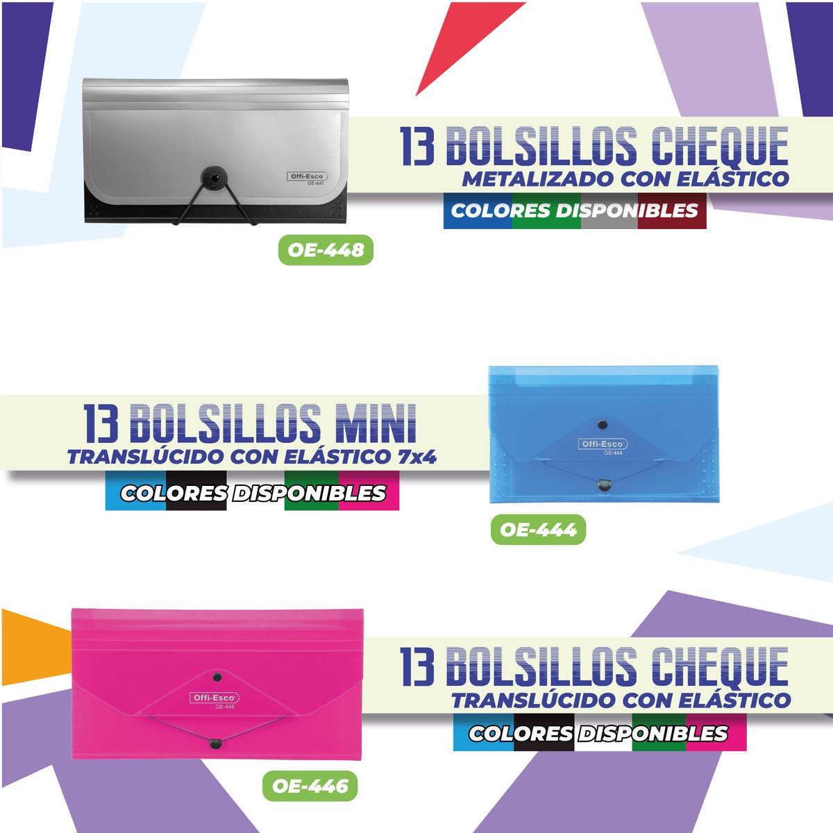 OffiEsco's tweet image. Mantén todo seguro y en orden con estilo. #OffiEsco #exigeeloriginal #OE450 #Proteger #OE455 #OE451