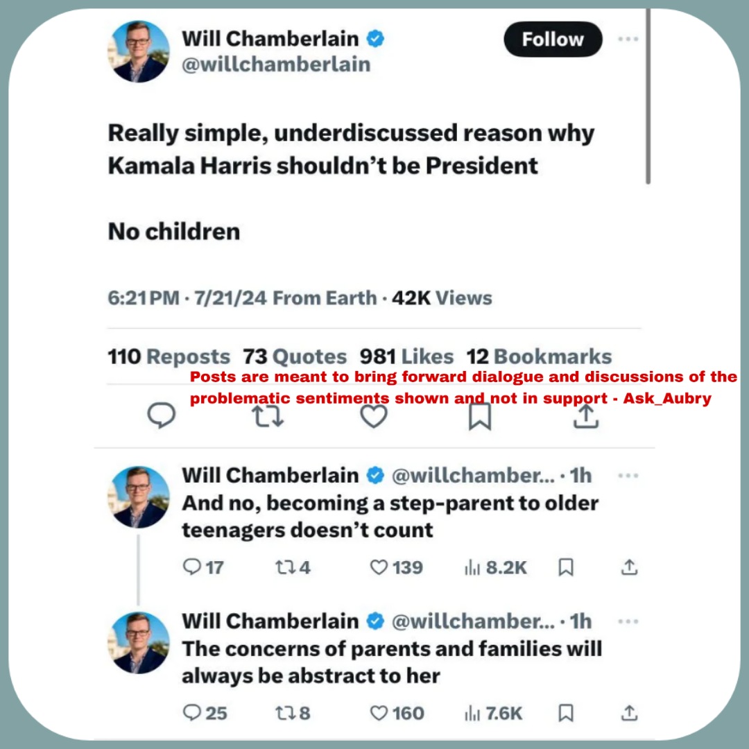 You know they are desperate when they are attacking Kamala Harris with, "but but she's not a real mom". 🙄