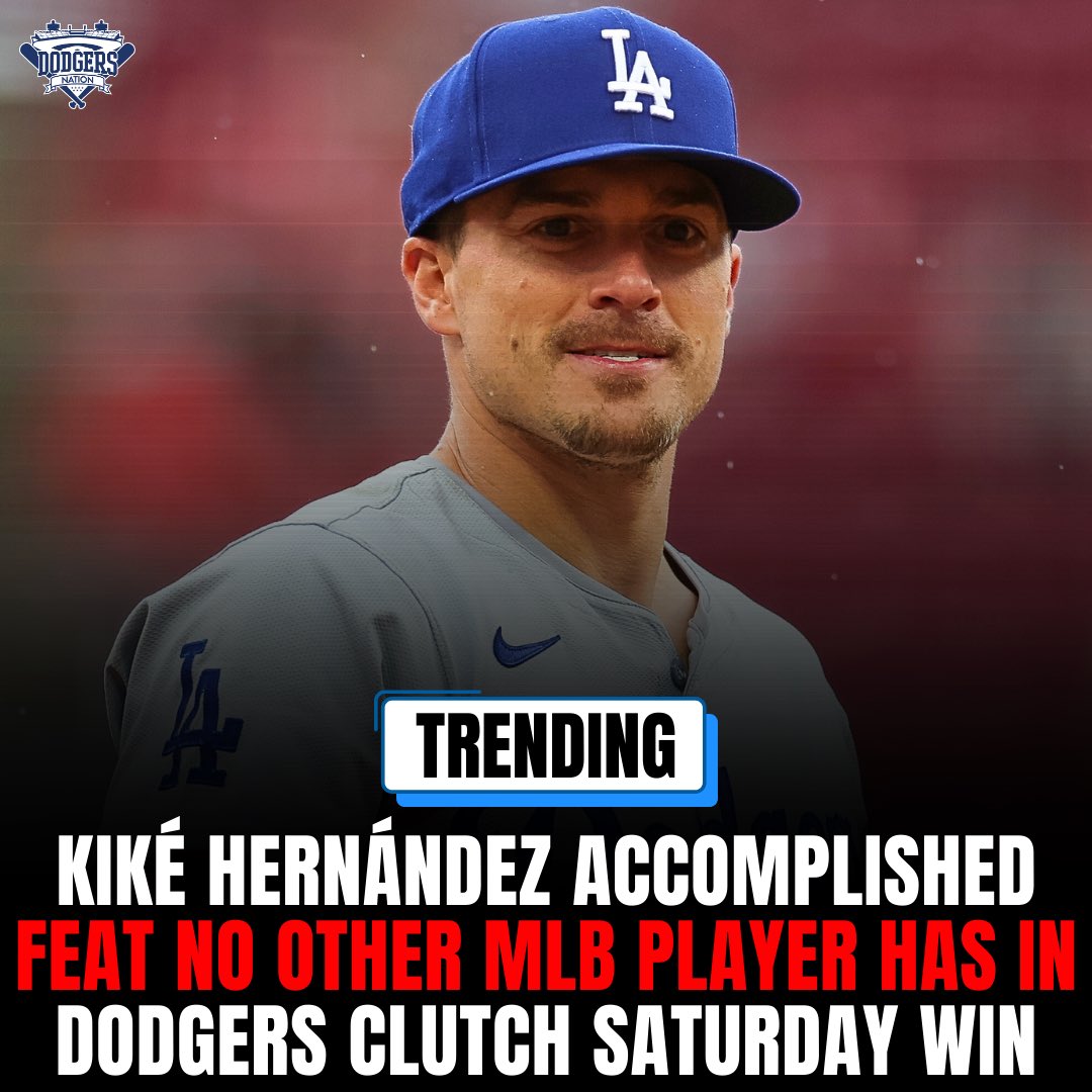DodgersNation's tweet photo. Kiké Hernández was in a class of his own after helping the Dodgers take down the Red Sox in a comeback win on Saturday.

Vibes are just better when Kiké is performing 🔥 https://t.co/W1x1fDhkJ5