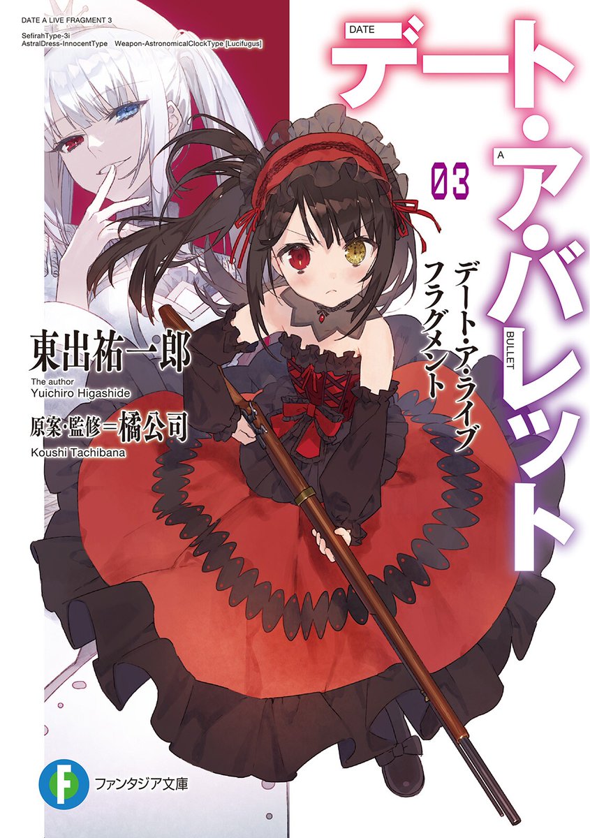 //Kurumi has been turned into a child in Date a Live Fragment: Date a Bullet Volume 3?!

The majority of this book is inspired by ‘Alice in Wonderland’ and is a ‘Prison-Break’ story. This is a follow up to the second installment after Kurumi's defeat!