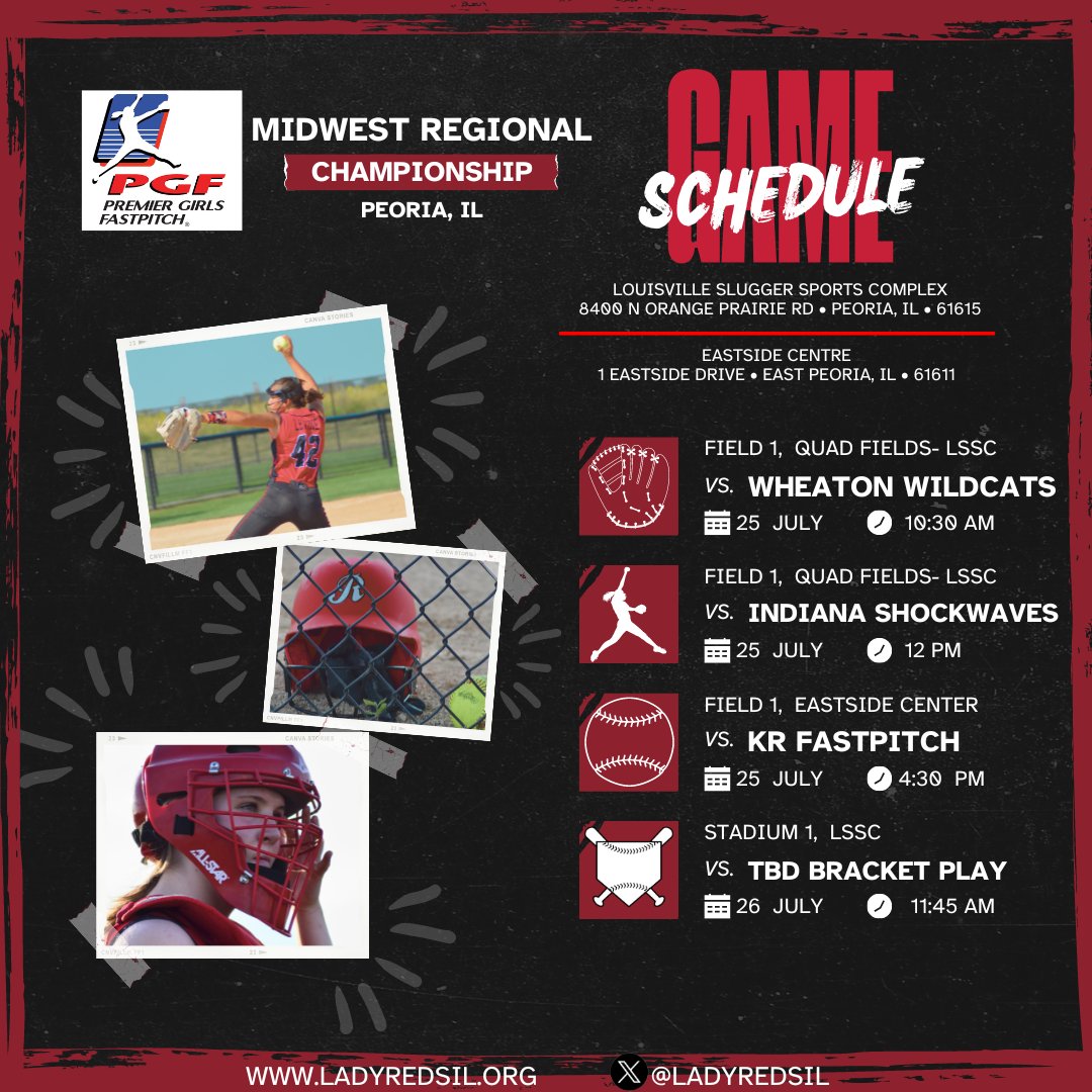 🚨Schedule Drop!!! Excited to play the very last tournament of the season and looking forward to some amazing competition. Don't miss out on seeing these athletes this weekend- they are an impressive group to watch.  ❤️