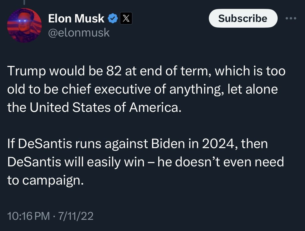 Trump is too old.