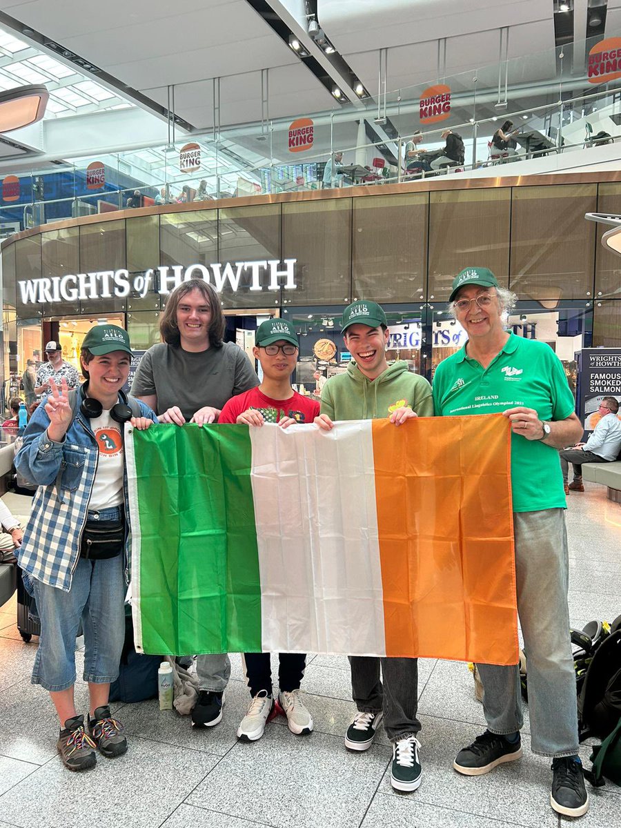 The Ireland team is on the way to Brasilia in Brazil for <a href="/IOLing_official/">International Linguistics Olympiad</a> International Linguistics Olympiad <a href="/AdaptCentre/">The ADAPT Centre</a> #iol2024
