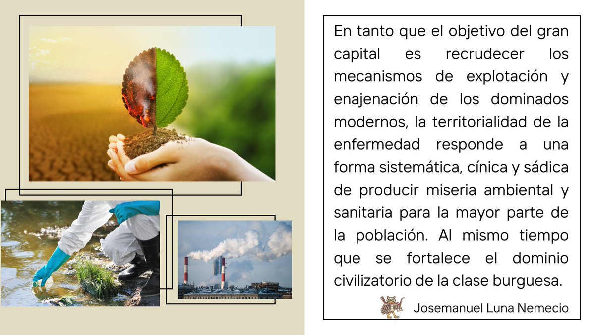 Ichan (@ichan_tecolotl) on Twitter photo #Ichan 385 #socioambientales
“La territorialidad de la enfermedad: implicaciones epidemiológicas de la devastación ambiental específicamente neoliberal”
Texto de Josemanuel Luna Nemecio (#UAM Iztapalapa)
Leer más >> bit.ly/4bUm6vT
<a href="/UAM_Iztapalapa/">UAM Iztapalapa</a> <a href="/josmaluna/">Josemanuel Luna-Nemecio</a> #Ichan 385 #socioambientales
“La territorialidad de la enfermedad: implicaciones epidemiológicas de la devastación ambiental específicamente neoliberal”
Texto de Josemanuel Luna Nemecio (#UAM Iztapalapa)
Leer más >> bit.ly/4bUm6vT
<a href="/UAM_Iztapalapa/">UAM Iztapalapa</a> <a href="/josmaluna/">Josemanuel Luna-Nemecio</a>