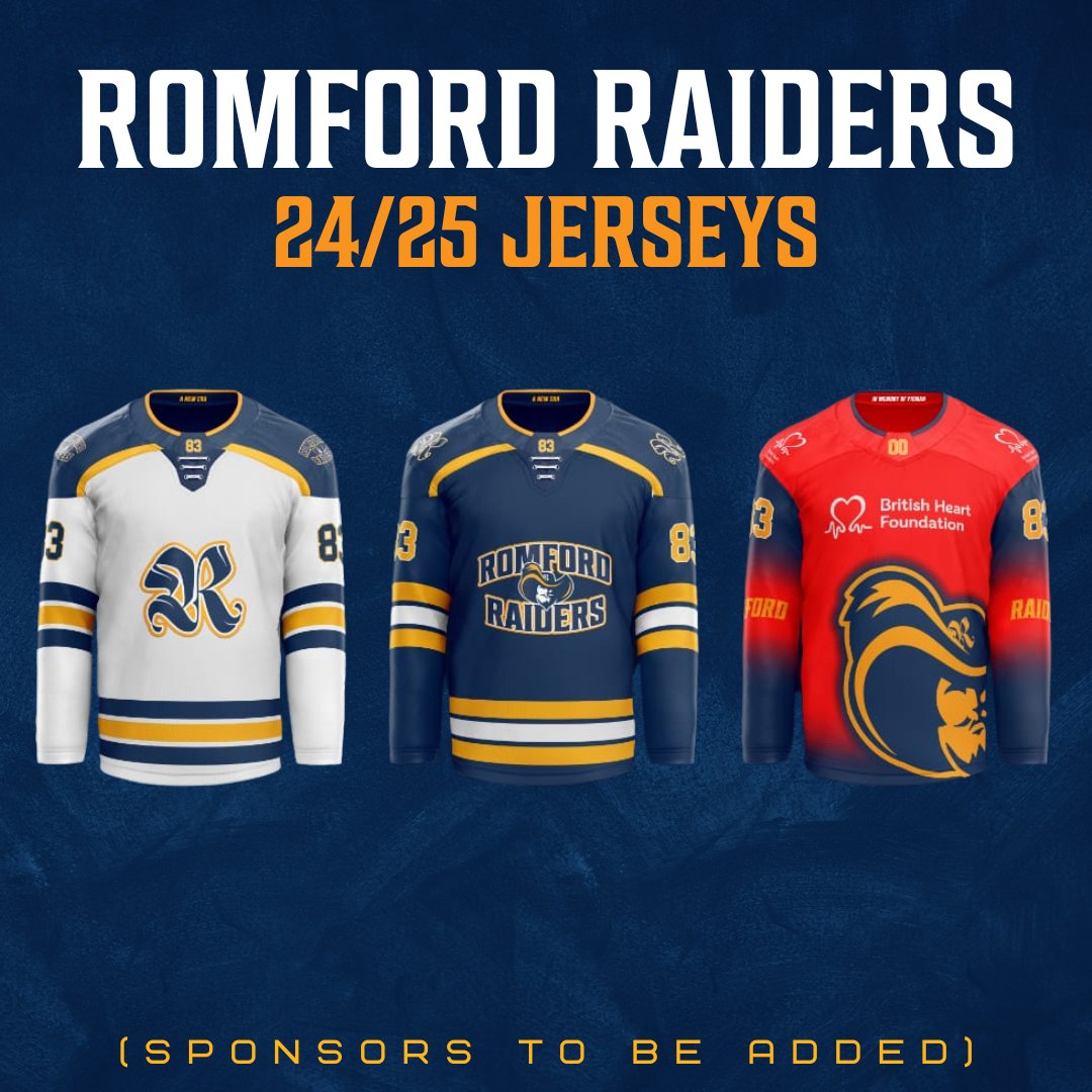 Romford Raiders on X A NEW ERA AND OUR 24 25 JERSEYS Own and loan sponsorship still available. Head over to our instagram raiders ihc for more info https t EljaOlsGlf X