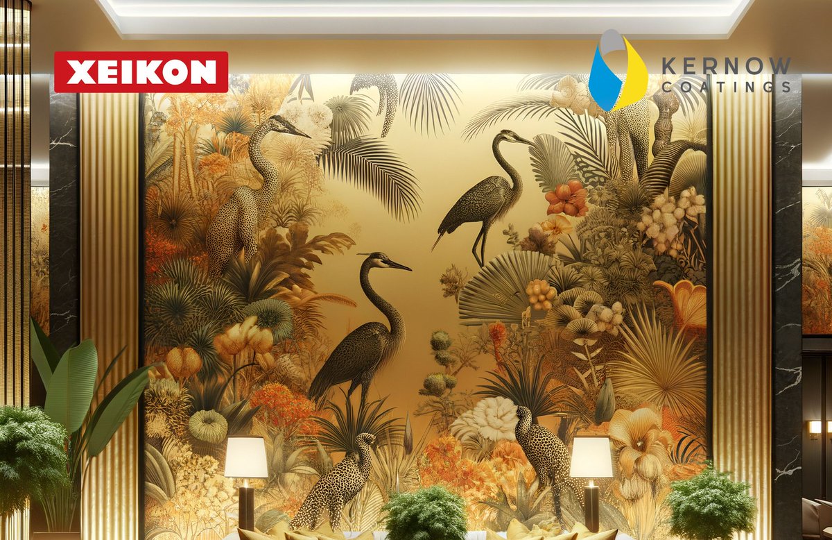 Our #KernowJetInteriors #wallpaper range designed for #UV &amp; #Latex #wideformat machines, has now been approved by <a href="/Xeikon/">Xeikon</a> . You can now print on their 3000 series &amp; latest Cheetah Technology-based CX500/50 digital presses using #drytoner technology. zurl.co/foPW