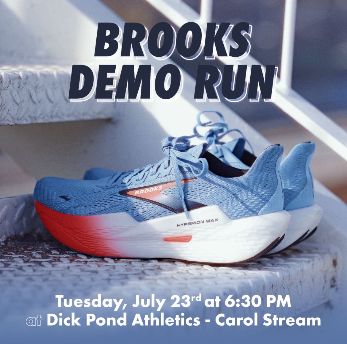Demo run at the track July 23! We will have the Hyperion Max 2 for you all to try out during our workout. Track starts at 6:30pm at Benjamin Middle School!