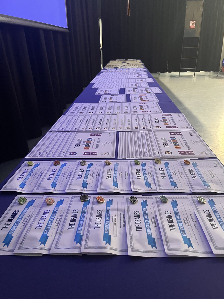 Celebration Assemblies for Years 7, 8 and 9 today. We handed out over 650 Certificates/Badges today to our fantastic students #imatterasanindividual #mathschallenge #mocktrial #cookupmaths #SchoolSportsPartnership #CharacterPoints #attendance #CharacterAttributes #Department #HOY