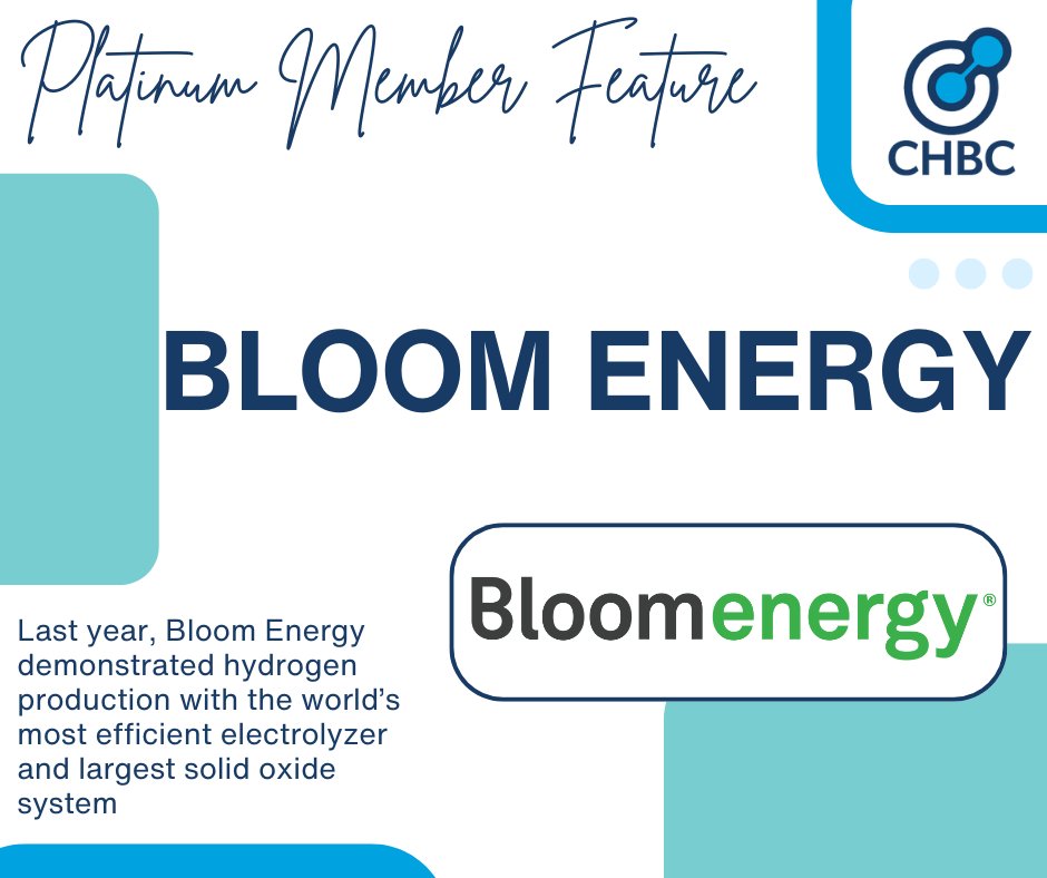 CAHydrogen's tweet photo. Today, we are glad to highlight Platinum Member @Bloom_Energy. Last year, Bloom created the world’s largest #solidoxide #electrolyzer, which produces #hydrogen 20%+ more efficiently, advancing #cleanenergy solutions for global #decarbonization goals.
More: https://t.co/homqJJDj7B https://t.co/CBJwWwaFIb