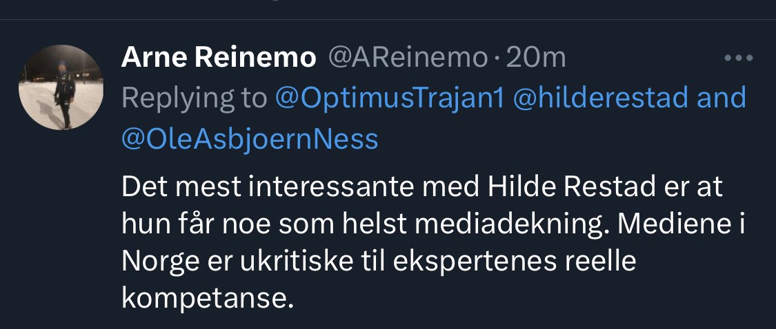 Hilde Eliassen Restad tweet media
