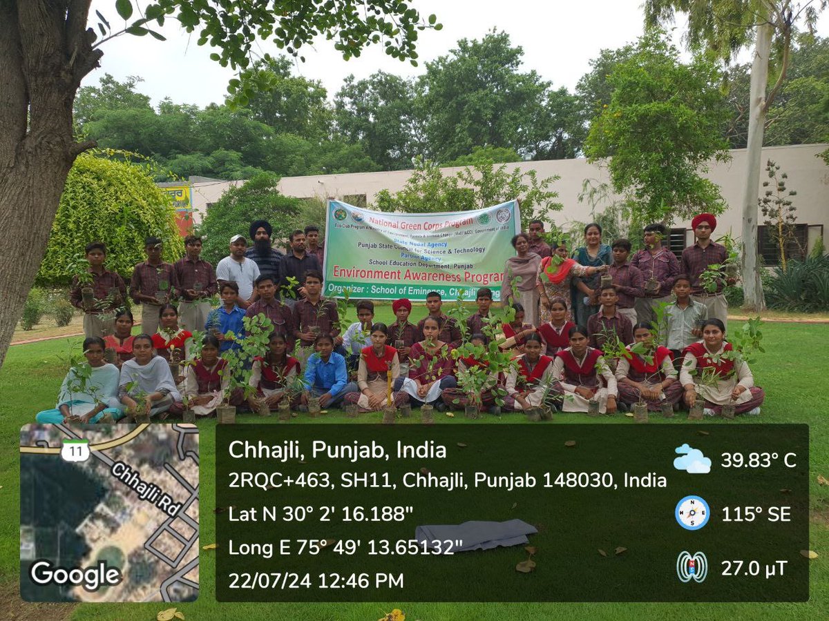 GssssChhajliSgr's tweet photo. Plant drive @GssssChhajliSgr 100 plants distributed to students and 225 plant planted on variour places in school
@moefcc @nameetaprasad @PritpalPSCST @KSBathPSCST @thkurmandakini
#Plant4Mother
#EkPedMaaKeNaam
#EcoClub
#EnvironmentEducationProgramme
@PSCST_GoP @jvirdi25 https://t.co/yPvZzkbiaE