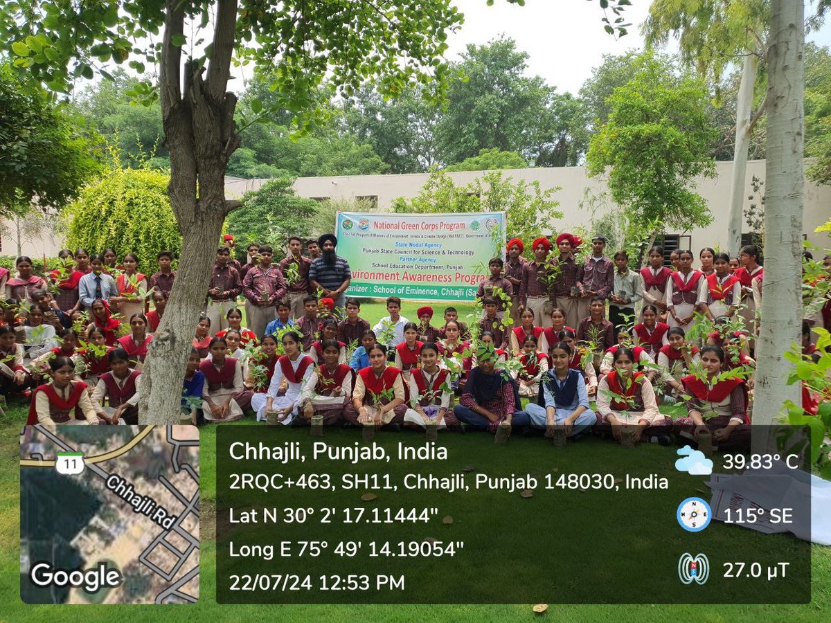 GssssChhajliSgr's tweet photo. Plant drive @GssssChhajliSgr 100 plants distributed to students and 225 plant planted on variour places in school
@moefcc @nameetaprasad @PritpalPSCST @KSBathPSCST @thkurmandakini
#Plant4Mother
#EkPedMaaKeNaam
#EcoClub
#EnvironmentEducationProgramme
@PSCST_GoP @jvirdi25 https://t.co/yPvZzkbiaE