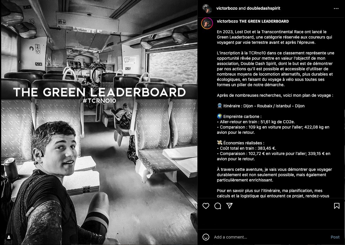 alechat1's tweet image. A noter que Victor participe également au Green Leaderboard, tout comme Tim de Witt ( #cap3 - 🇧🇪), vainqueur du Green Leaderboard l'an dernier.
x.com/alechat1/statu…